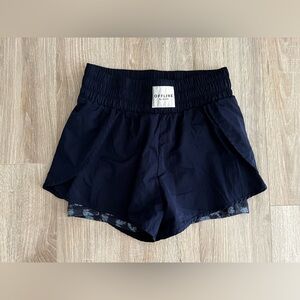 Aerie Offline Blue The Hugger Champ High Rise Shorts - Size Medium